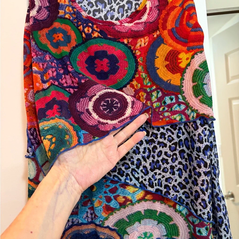 Colorful Boho High/Low Top - Picture 7 of 7